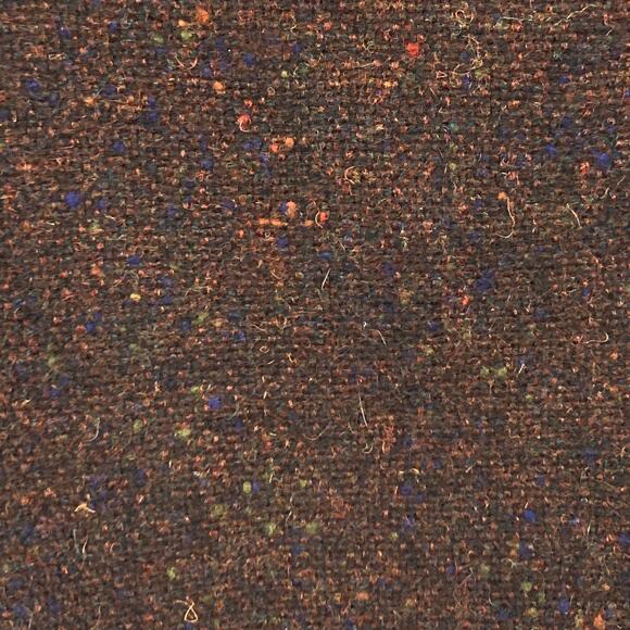 Vintage PRADA MILANO Skirt 46~M ITALY Brown Speckles Wool Slit Knee/Mini Zip VTG - Picture 5 of 8